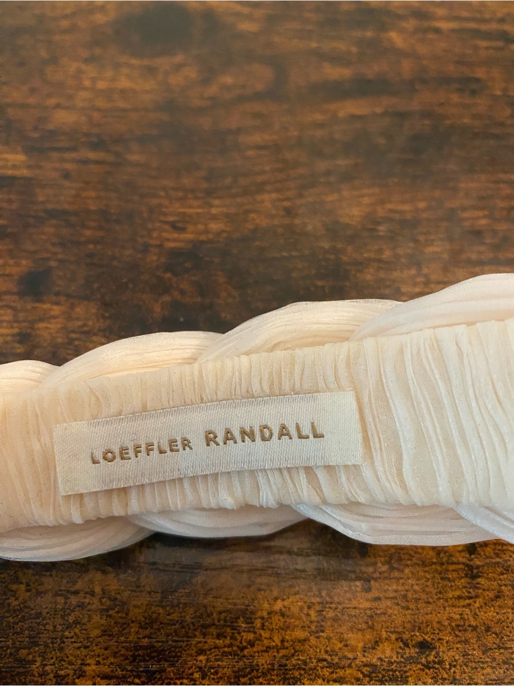 Loeffler Randall Braided Ivory Headband - Picture 4 of 4